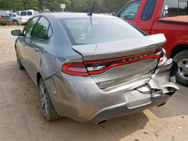 1C3CDFBA4DD339700 - 2013 DODGE DART SXT GRAY photo 3