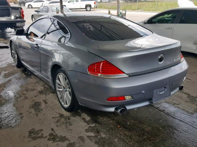 WBAEH73434B190132 - 2004 BMW 645 CI AUT GRAY photo 3