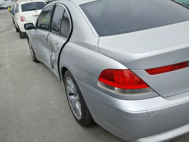 WBAGL634X4DP71052 - 2004 BMW 745 I SILVER photo 10