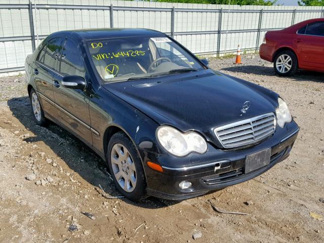 WDBRF84J55F644295 - 2005 MERCEDES-BENZ C 320 4MAT BLACK photo 1