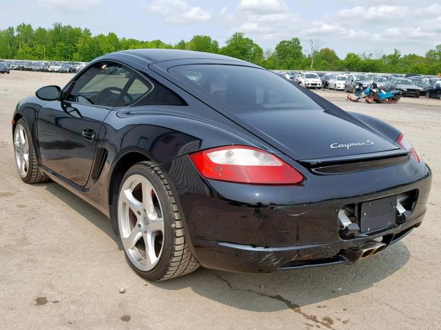 WP0AB29828U780588 - 2008 PORSCHE CAYMAN S BLACK photo 3