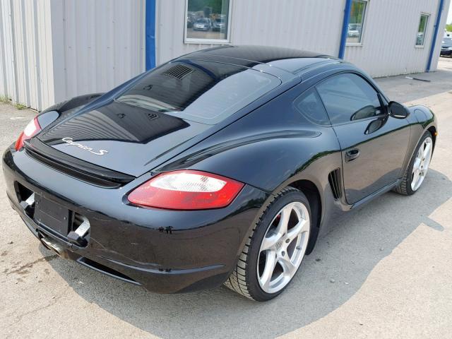 WP0AB29828U780588 - 2008 PORSCHE CAYMAN S BLACK photo 4