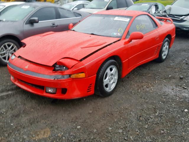 JA3BM64J3PY033071 - 1993 MITSUBISHI 3000 GT SL RED photo 2