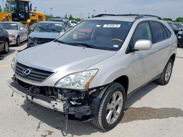 JTJHW31U572008319 - 2007 LEXUS RX 400H SILVER photo 2