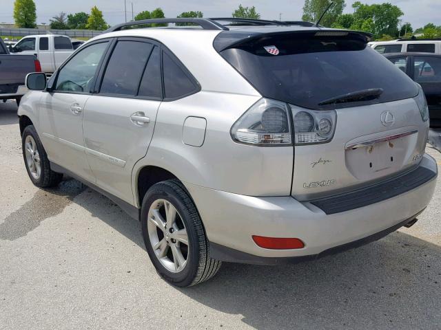 JTJHW31U572008319 - 2007 LEXUS RX 400H SILVER photo 3