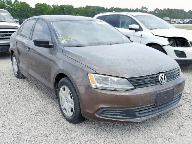 3VW2K7AJ5BM397785 - 2011 VOLKSWAGEN JETTA BASE BROWN photo 1