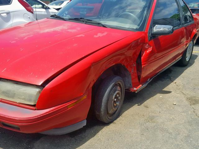 1G1LV15MXSY227807 - 1995 CHEVROLET BERETTA RED photo 9