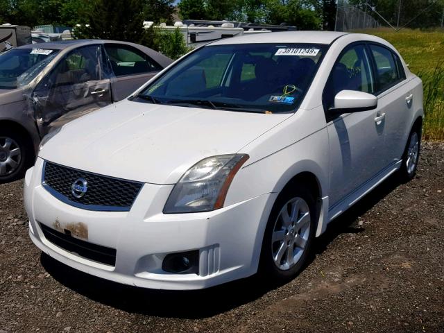 3N1AB6AP0BL674297 - 2011 NISSAN SENTRA 2.0 WHITE photo 2