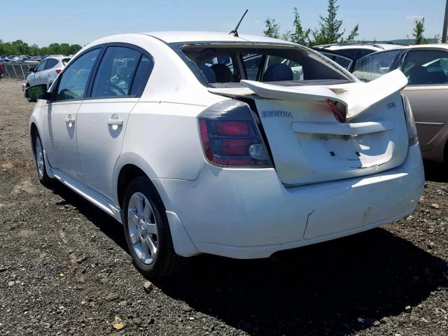 3N1AB6AP0BL674297 - 2011 NISSAN SENTRA 2.0 WHITE photo 3