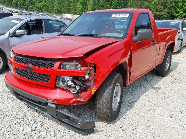 1GCCS148768256398 - 2006 CHEVROLET COLORADO RED photo 2