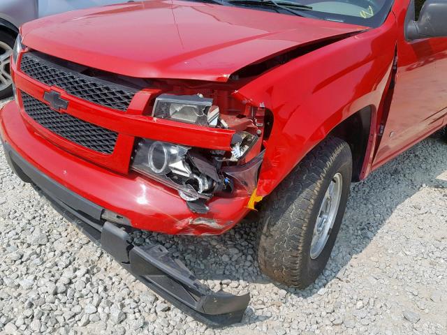 1GCCS148768256398 - 2006 CHEVROLET COLORADO RED photo 9