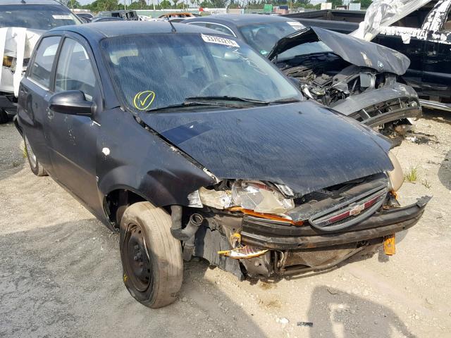 KL1TD66657B751505 - 2007 CHEVROLET AVEO BASE Қара фото 1
