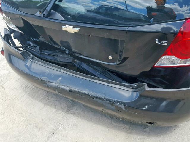 KL1TD66657B751505 - 2007 CHEVROLET AVEO BASE Қара фото 9