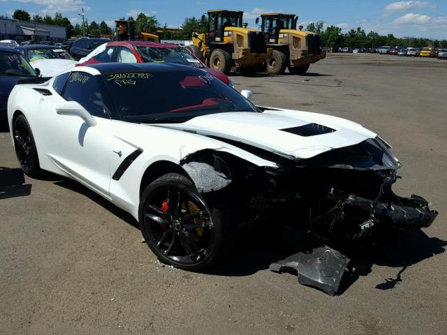 1G1YE2D74F5120654 - 2015 CHEVROLET CORVETTE S WHITE photo 1