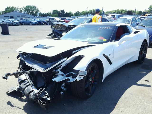 1G1YE2D74F5120654 - 2015 CHEVROLET CORVETTE S WHITE photo 2