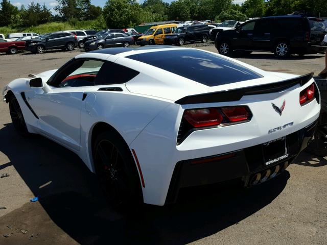 1G1YE2D74F5120654 - 2015 CHEVROLET CORVETTE S WHITE photo 3