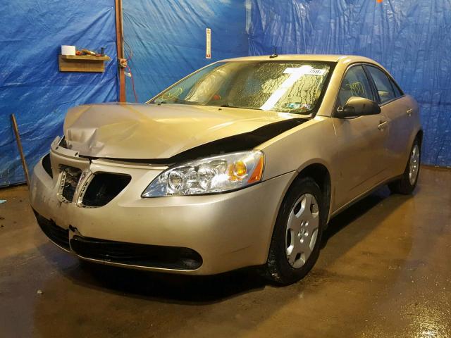 1G2ZF57B584124302 - 2008 PONTIAC G6 VALUE L BEIGE photo 2