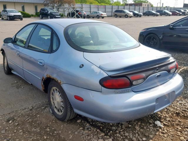 1FAFP53S0WG113503 - 1998 FORD TAURUS SE BLUE photo 3