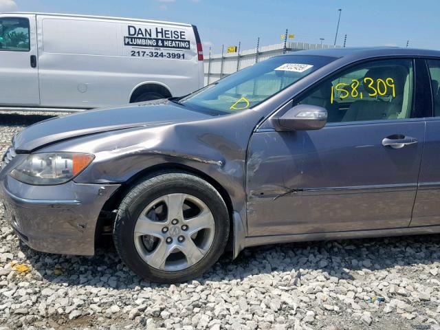 JH4KB16546C004862 - 2006 ACURA RL GRAY photo 9