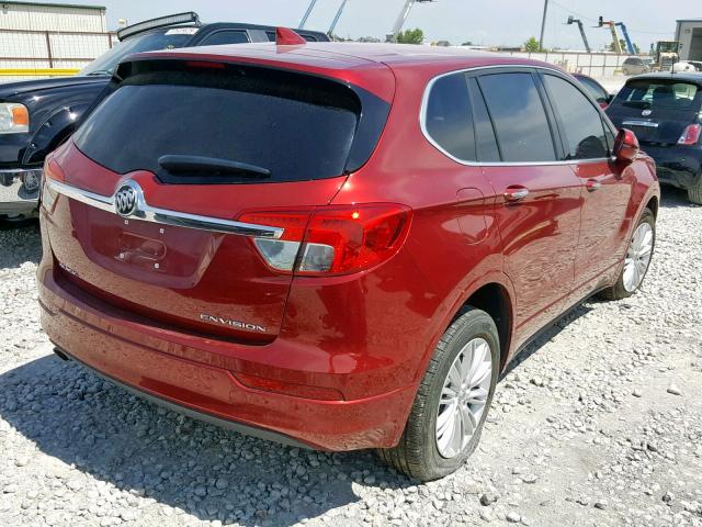 LRBFXASA0HD047906 - 2017 BUICK ENVISION P RED photo 4