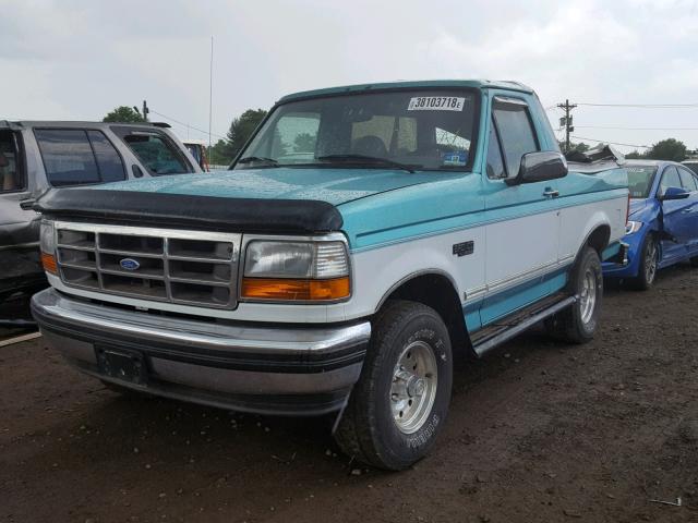 1FMEU15N6RLA70162 - 1994 FORD BRONCO U10 TWO TONE photo 2