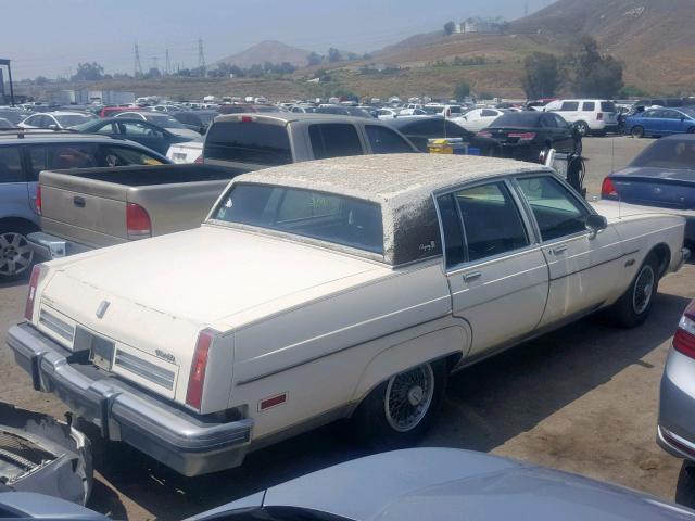 1G3AH69Y1EM729956 - 1984 OLDSMOBILE 98 REGENCY CREAM photo 4