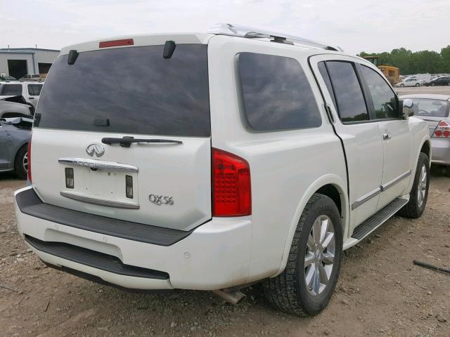 5N3AA08D28N903549 - 2008 INFINITI QX56 WHITE photo 4