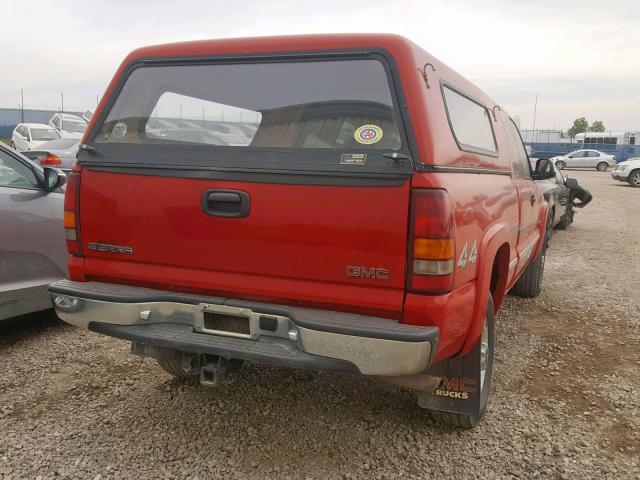 1GTGK29U7YE224097 - 2000 GMC NEW SIERRA RED photo 4