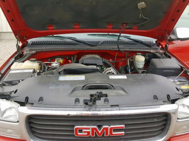 1GTGK29U7YE224097 - 2000 GMC NEW SIERRA RED photo 7