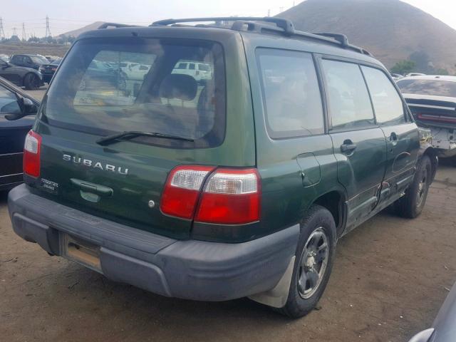 JF1SF63532H712532 - 2002 SUBARU FORESTER L GREEN photo 4