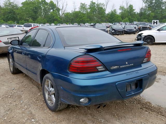 1G2NF52F13C102479 - 2003 PONTIAC GRAND AM S BLUE photo 3