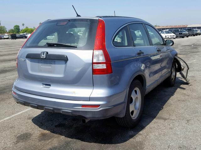 5J6RE3H30BL041524 - 2011 HONDA CR-V LX BLUE photo 4