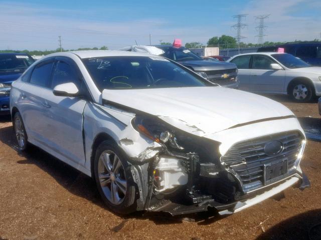 5NPE34AF0JH612730 - 2018 HYUNDAI SONATA SPO WHITE photo 1