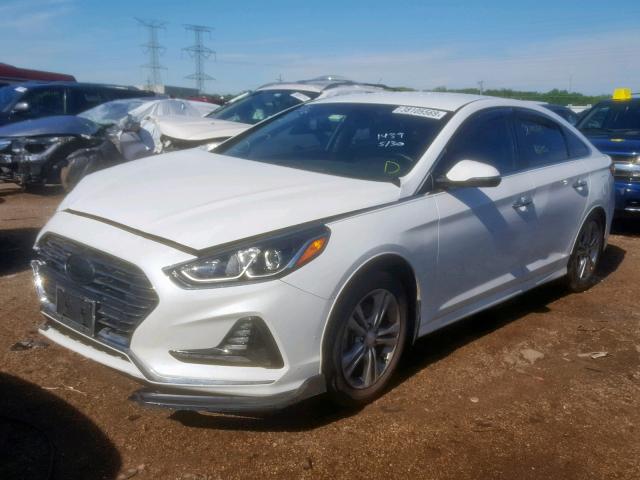 5NPE34AF0JH612730 - 2018 HYUNDAI SONATA SPO WHITE photo 2