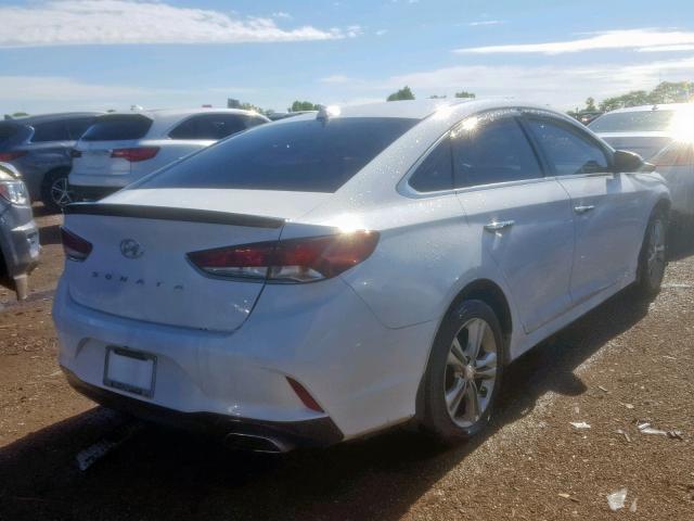 5NPE34AF0JH612730 - 2018 HYUNDAI SONATA SPO WHITE photo 4