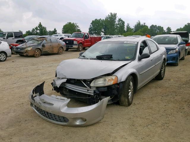 1C3AL56U41N525283 - 2001 CHRYSLER SEBRING LX SILVER photo 2