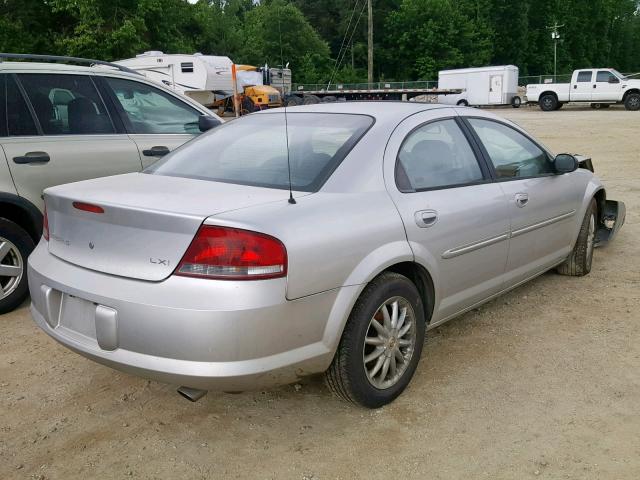 1C3AL56U41N525283 - 2001 CHRYSLER SEBRING LX SILVER photo 4