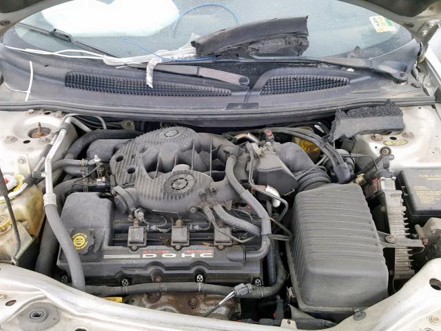 1C3AL56U41N525283 - 2001 CHRYSLER SEBRING LX SILVER photo 7