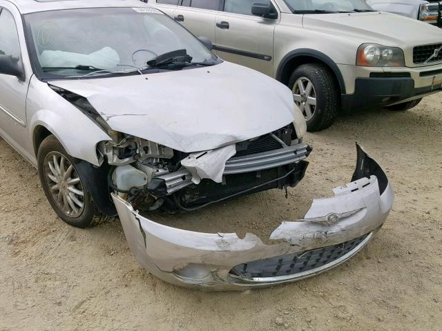 1C3AL56U41N525283 - 2001 CHRYSLER SEBRING LX SILVER photo 9