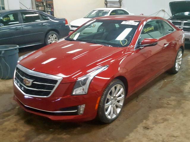 1G6AH1RX1F0139133 - 2015 CADILLAC ATS LUXURY RED photo 2