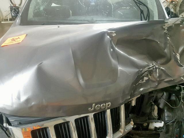 1C4RJFAGXCC248956 - 2012 JEEP GRAND CHER GRAY photo 7