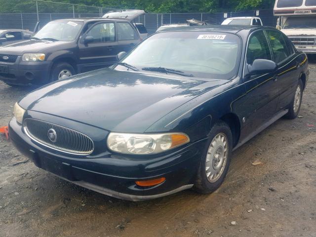 1G4HR54K62U103772 - 2002 BUICK LESABRE LI GREEN photo 2