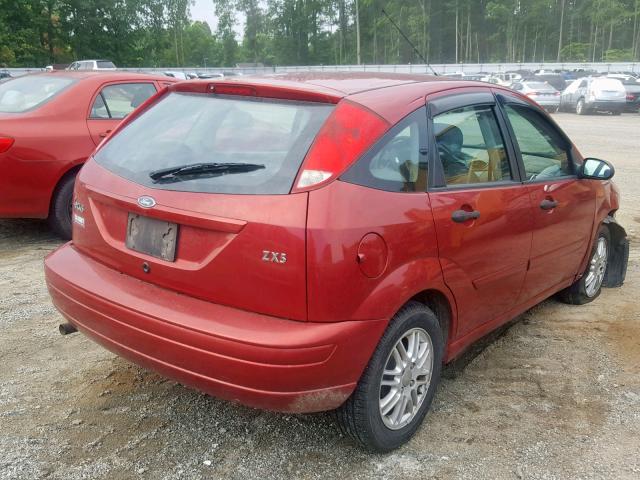 3FAFP37344R118376 - 2004 FORD FOCUS ZX5 BURGUNDY photo 4