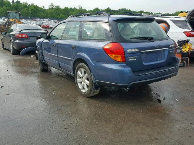 4S4BP61C667325036 - 2006 SUBARU LEGACY OUT BLUE photo 3