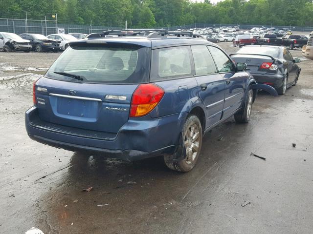 4S4BP61C667325036 - 2006 SUBARU LEGACY OUT BLUE photo 4