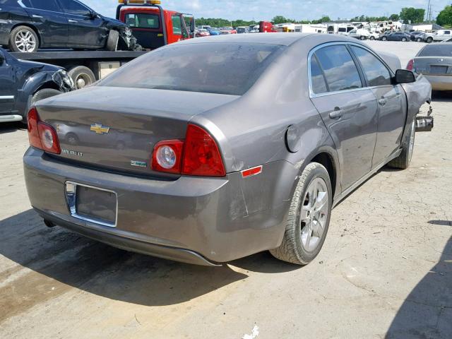 1G1ZC5E03AF178660 - 2010 CHEVROLET MALIBU 1LT ნაცრისფერი ფოტო 4