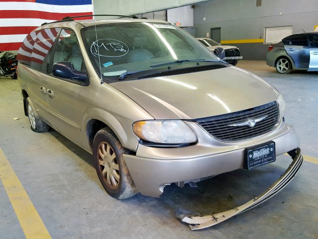 2C8GP74L93R217398 - 2003 CHRYSLER TOWN & COU GOLD photo 1