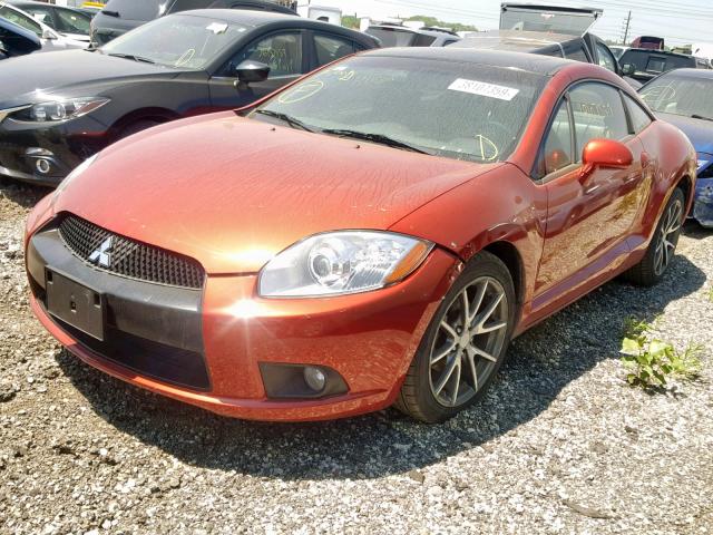 4A31K5DFXBE008359 - 2011 MITSUBISHI ECLIPSE GS ORANGE photo 2