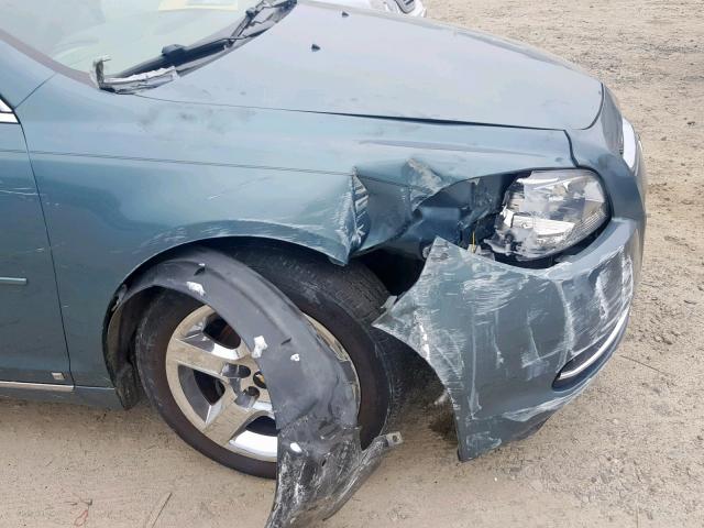 1G1ZH57BX9F119049 - 2009 CHEVROLET MALIBU 1LT ტალღისფერი ფოტო 9