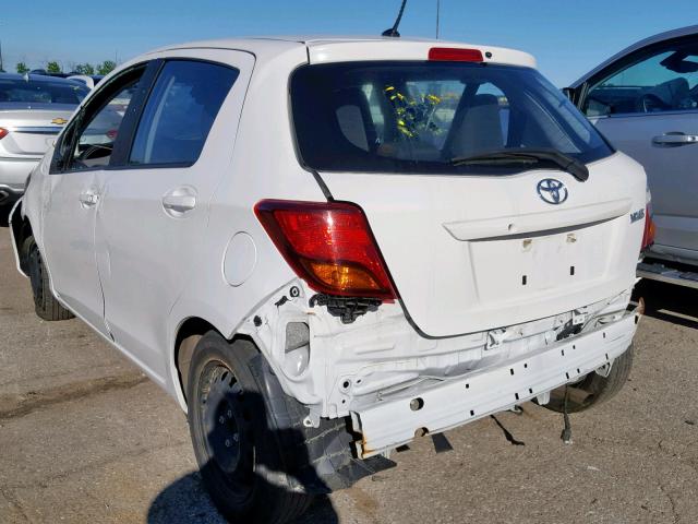 VNKKTUD34HA083327 - 2017 TOYOTA YARIS L WHITE photo 3